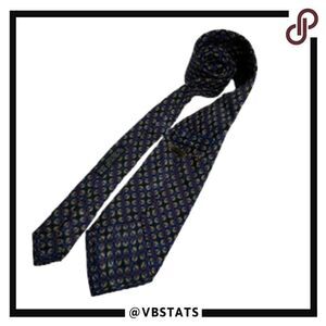 Brioni Blue/Yellow/Red Geometric‎ Pattern Designer Tie
